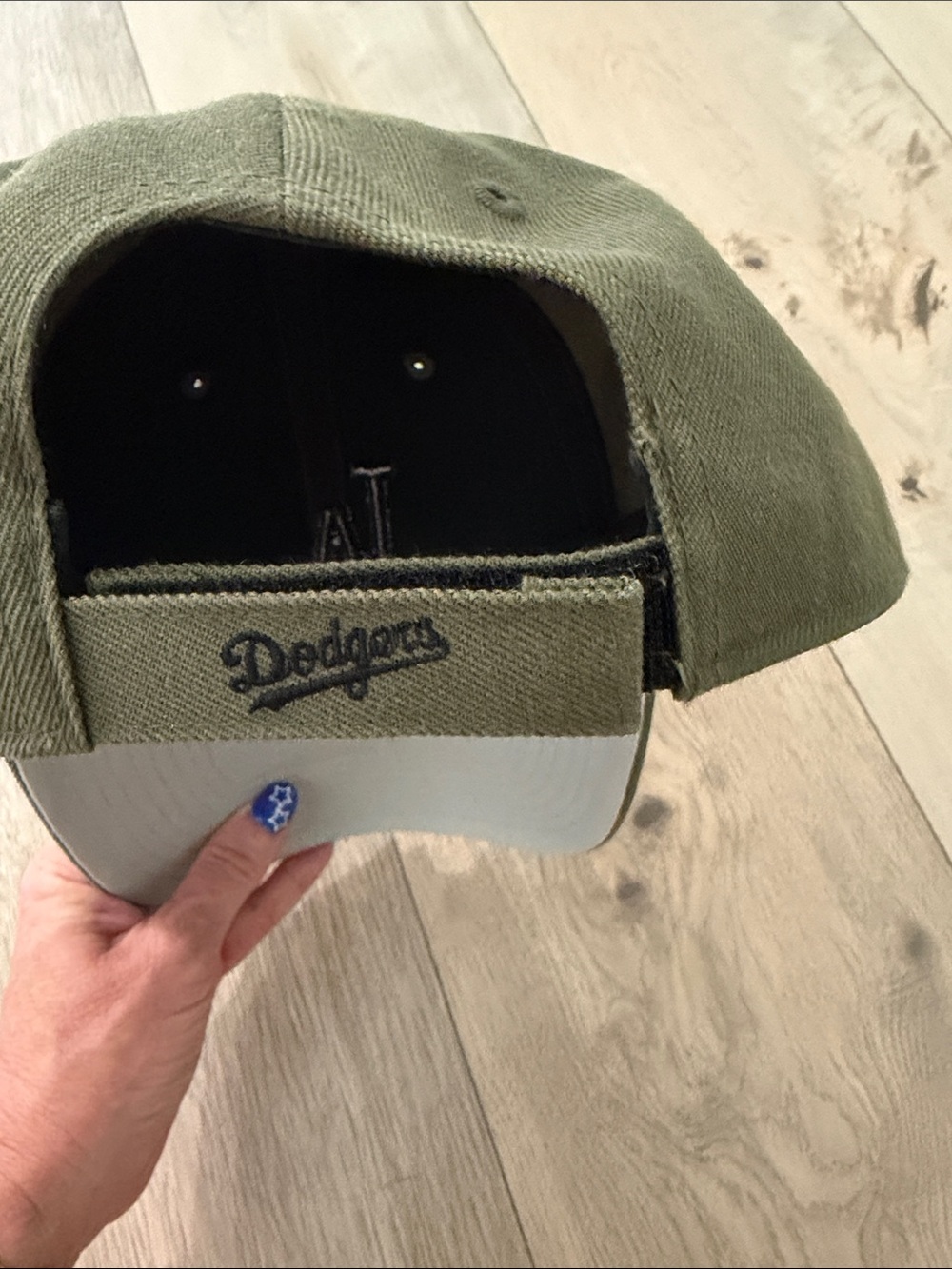 47 Brand LA Logo Olive Green Baseball Cap - Picture 5 of 5
